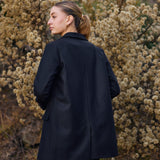 Chaquetón Tazari negro 100% Lana