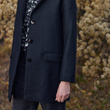 Chaquetón Tazari negro 100% Lana