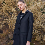 Chaquetón Tazari negro 100% Lana