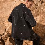 Chaqueta Louisa negra bordada