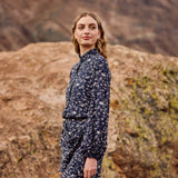 Vestido Irelis rayón azul