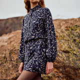 Vestido Irelis rayón azul