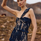 Vestido Caladia dunas azul