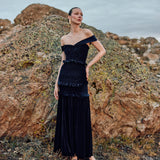 Vestido Caladia azul noche
