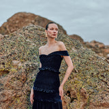 Vestido Caladia azul noche