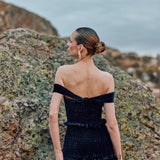 Vestido Caladia azul noche