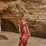 Vestido Asoka selva rosada