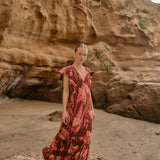 Vestido Asoka selva rosada