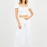 Jeans Megal Blanco