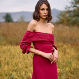 Pollera Keras Bordo