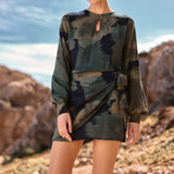 Vestido Senecio manchas musgo