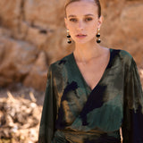 Blusa Zinnia manchas musgo
