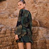 Blusa Zinnia manchas musgo