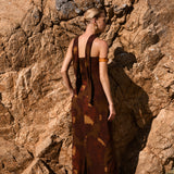 Vestido Linaria manchas pardo - PRE ORDER