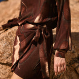 Vestido Senecio arena rojo