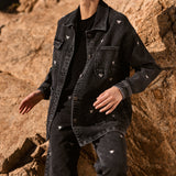 Chaqueta Louisa negra bordada