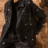 Chaqueta Louisa negra bordada
