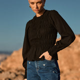 Blusa Gilia negra - PRE ORDER