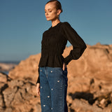 Blusa Gilia negra - PRE ORDER