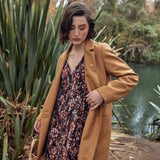 Abrigo Camille Camel 100% Lana