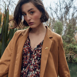 Abrigo Camille Camel 100% Lana