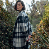 Abrigo Camille Quadril Noir 100% Lana