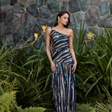 Vestido Elia rayas café
