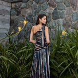 Vestido Elia rayas café