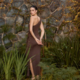 Vestido Luma café