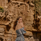 Vestido Kore puntos azul