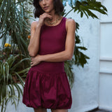 Vestido Ela burdeo PREVENTA