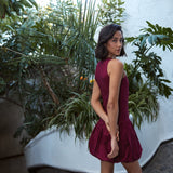 Vestido Ela burdeo PREVENTA