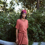 Vestido Evia terracota