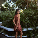 Vestido Ela café PREVENTA