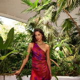 Vestido Calei flores rojo