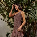 Vestido Malari habano