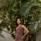 Vestido Malari habano