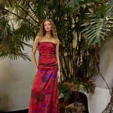 Vestido Aranua flores rojo