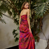 Vestido Aranua flores rojo