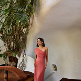 Vestido Isola terracota