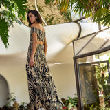 Vestido Elaria zebra negro PREVENTA