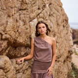 Vestido Semere café
