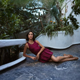 Vestido Ela burdeo PREVENTA