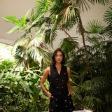 Short Nalea negro bordado